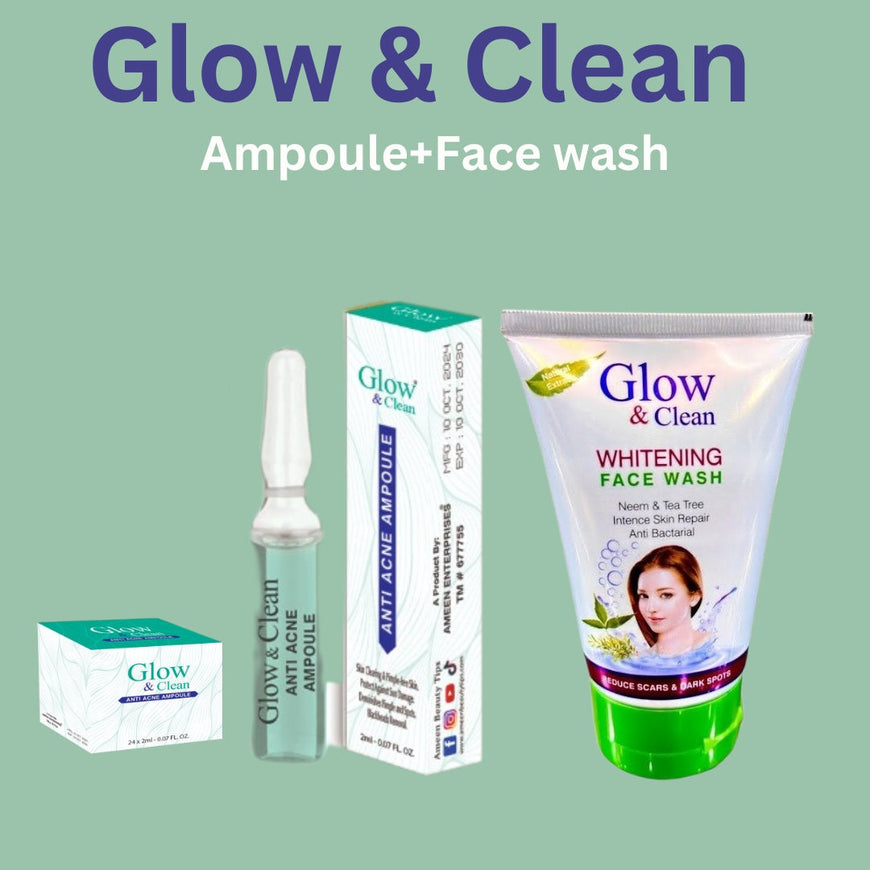 Glow & Clean Anti-Acne Ampoule + Face Wash